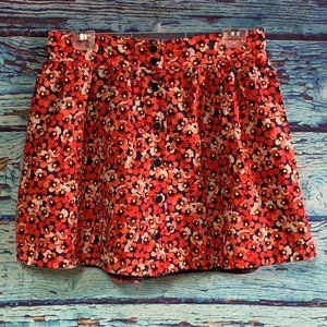 H&M Divided Floral Mini Skirt